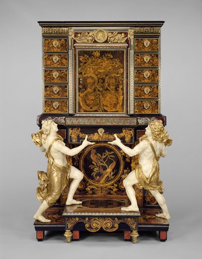 Schrank auf Ständer mit Medaillons nach Jean Varin, ca. 1675-80 von Andre Charles Boulle